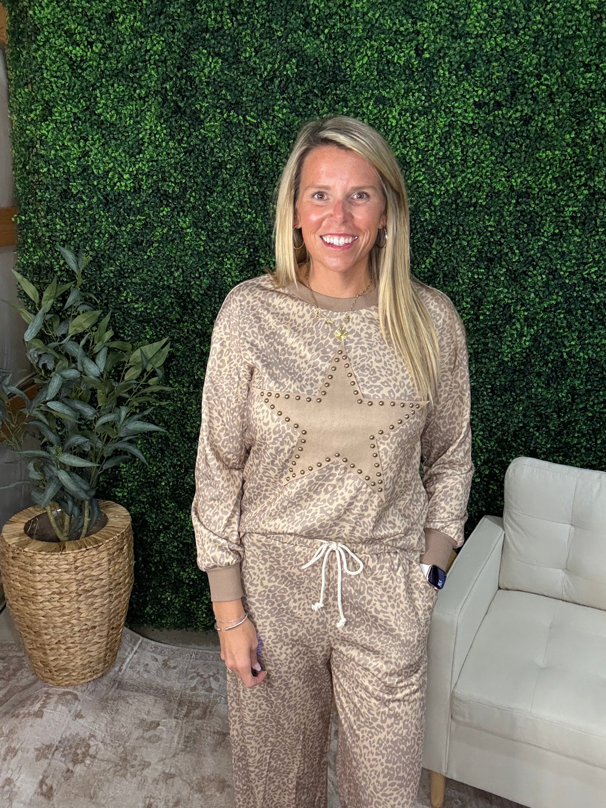 Star Studded Leopard Set
