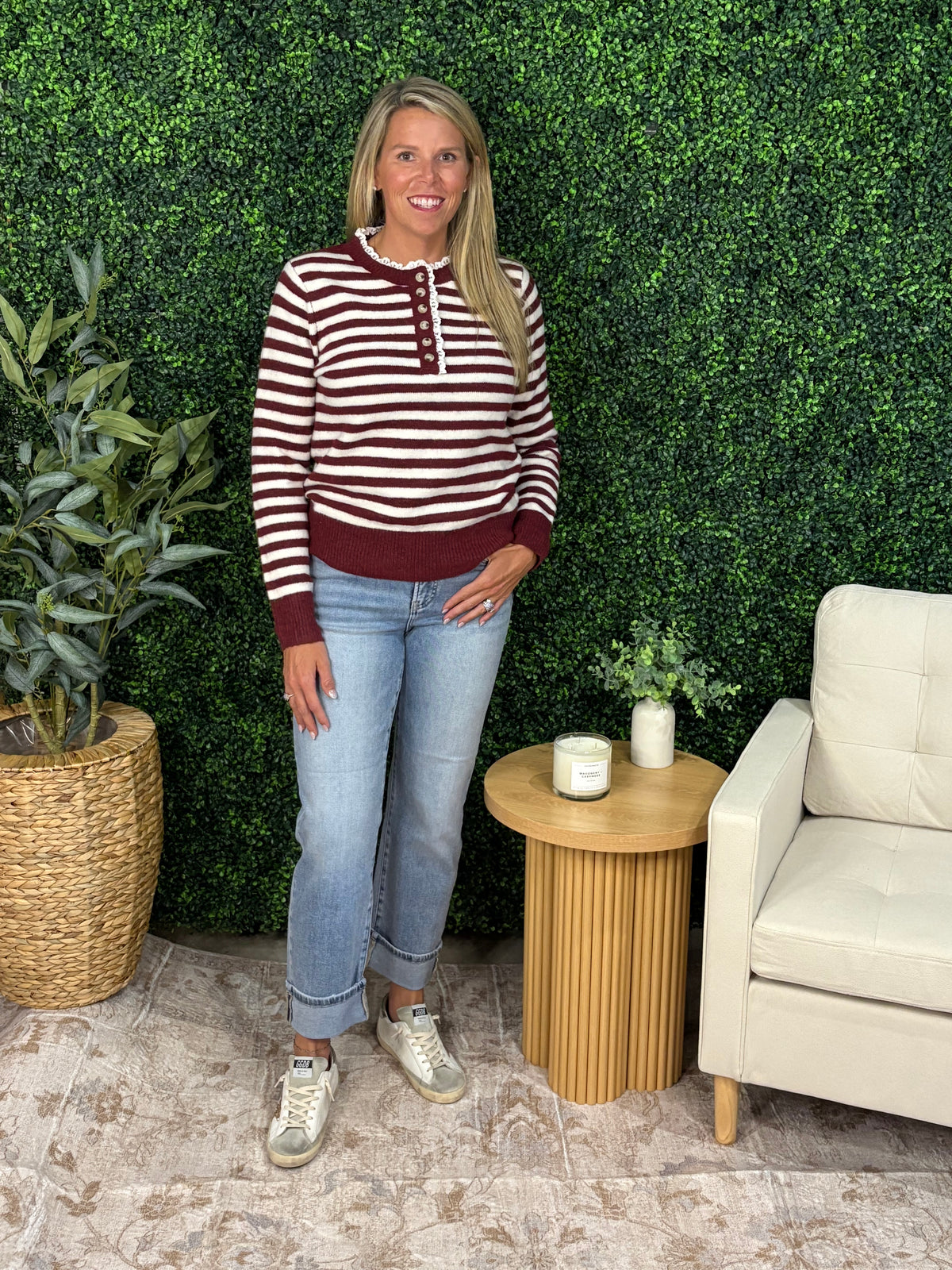 Stripe Knit Sweater