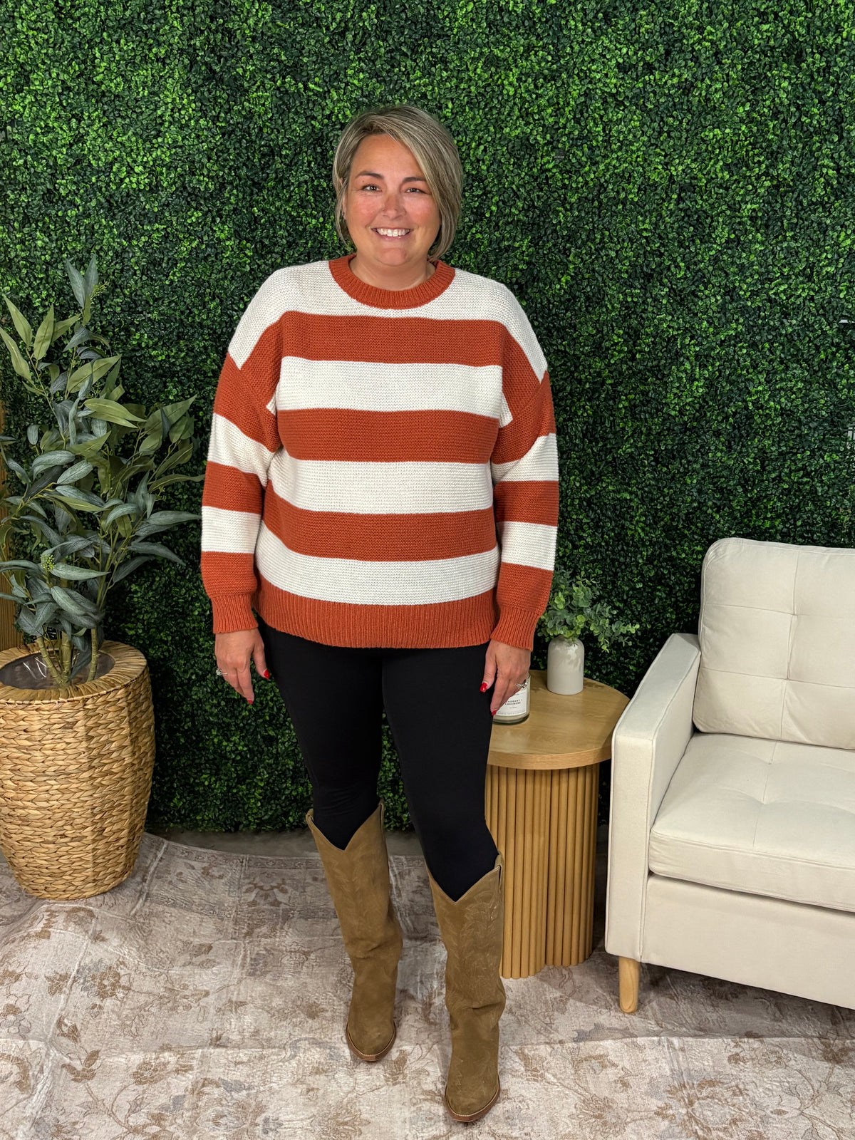 Oversized Stripe Sweater