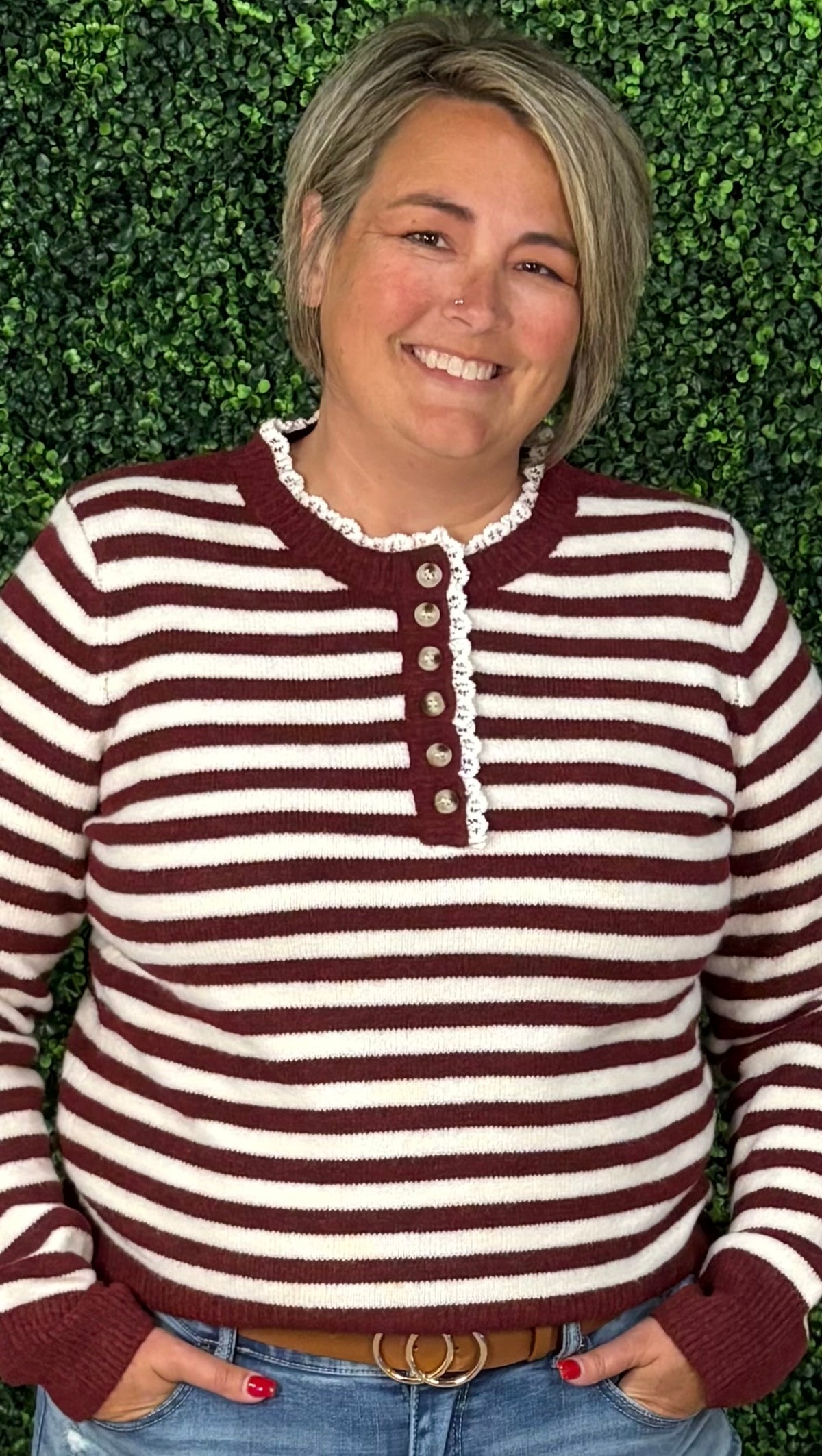 Stripe Knit Sweater