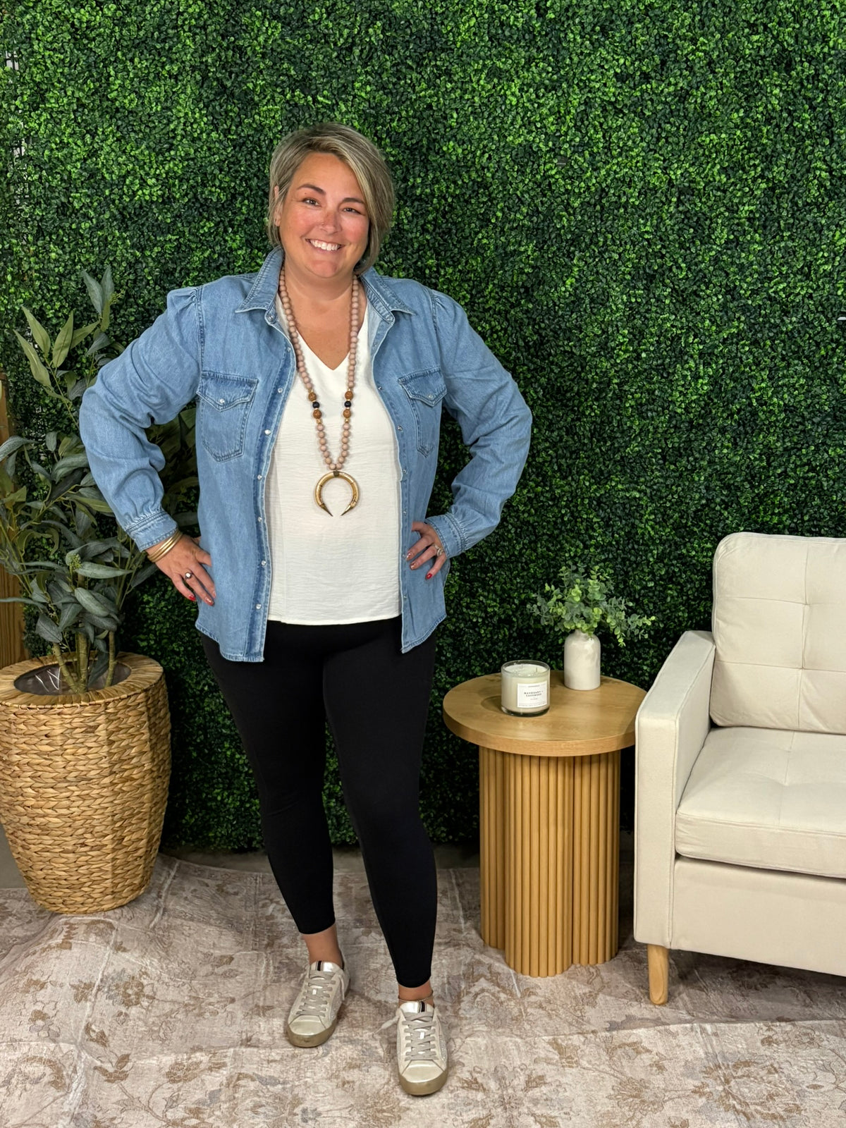 Risen Denim Top