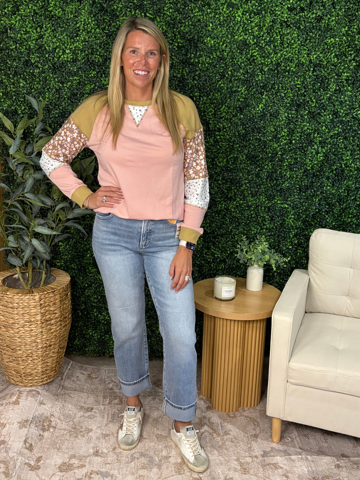 Floral Sleeve Top