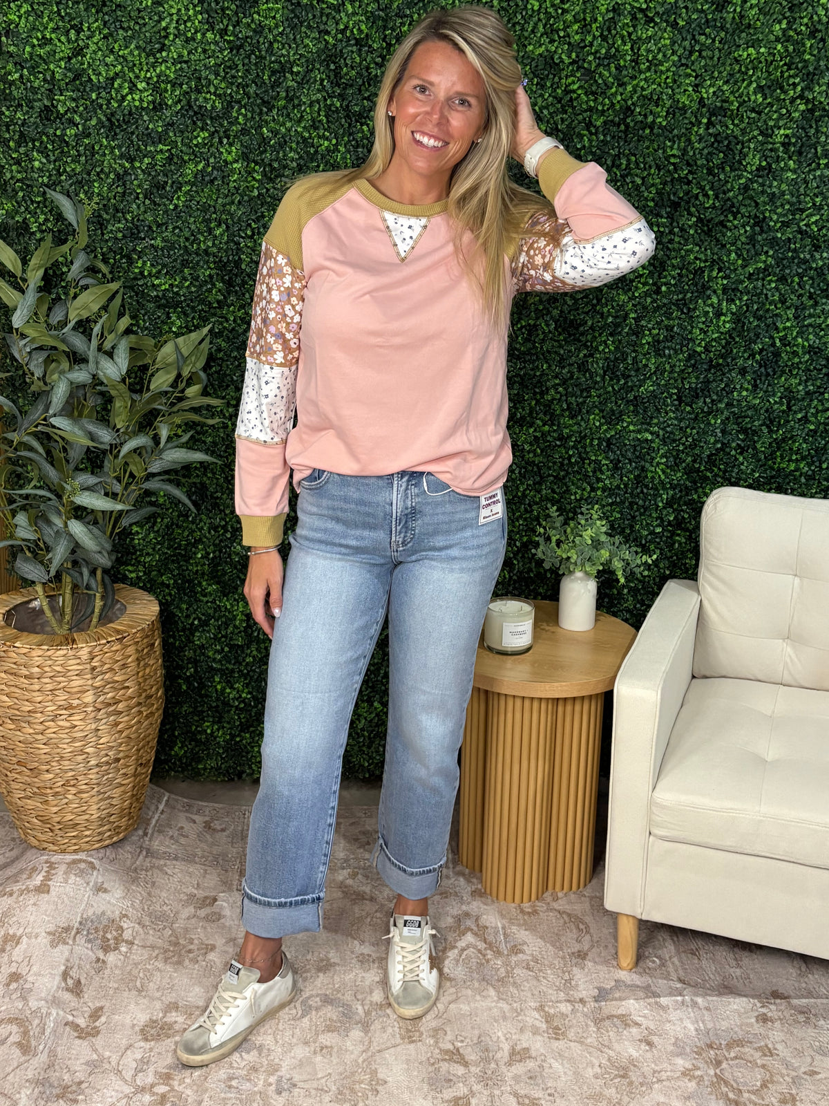 Floral Sleeve Top