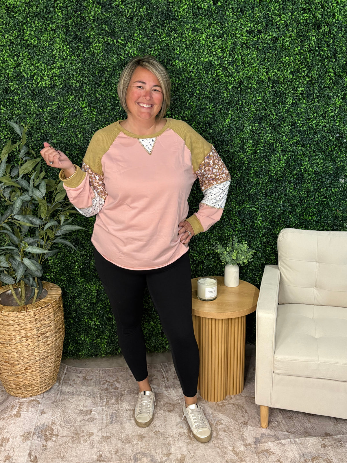 Floral Sleeve Top