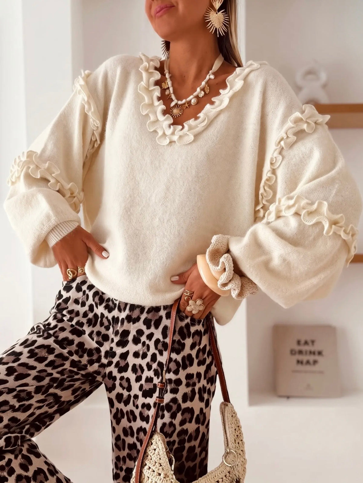PREORDER: Ruffle Detail Sweater